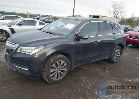 2014 Acura Mdx Technology Package from USA, damaged, VIN 5FRYD4H40EB022125